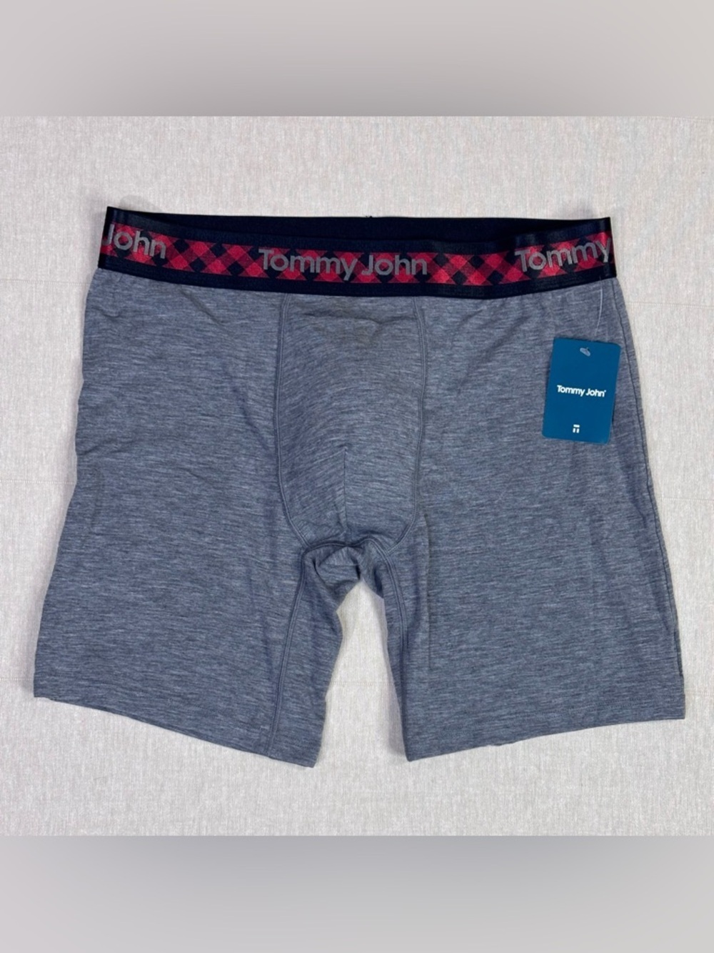 Tommy John Second Skin Boxer Briefs Gray Modal Stretch Comfort NWT L